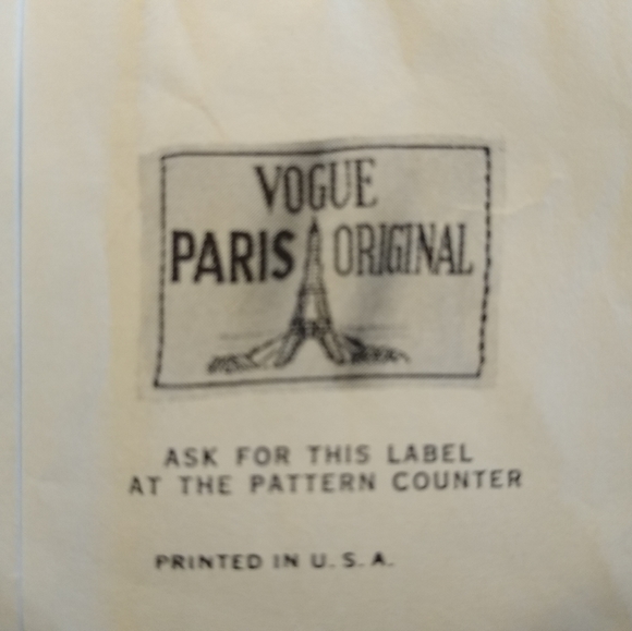 Vintage VOGUE Paris Original 2569 Nina Ricci Dress Pattern Size 14 Uncut - Picture 12 of 13